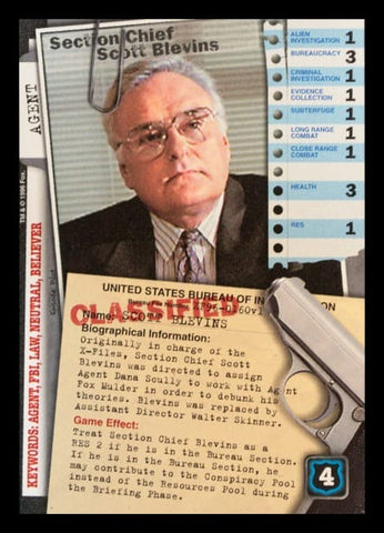 X-Files CCG | Section Chief Scott Blevins XF96-0160v1  | The Nerd Merchant