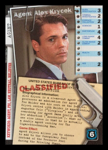 X-Files CCG | Agent Alex Krycek XF96-0162v1  | The Nerd Merchant