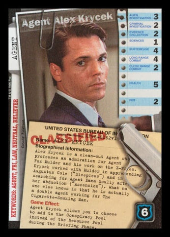 X-Files CCG | Agent Alex Krycek XF96-0162v1  | The Nerd Merchant
