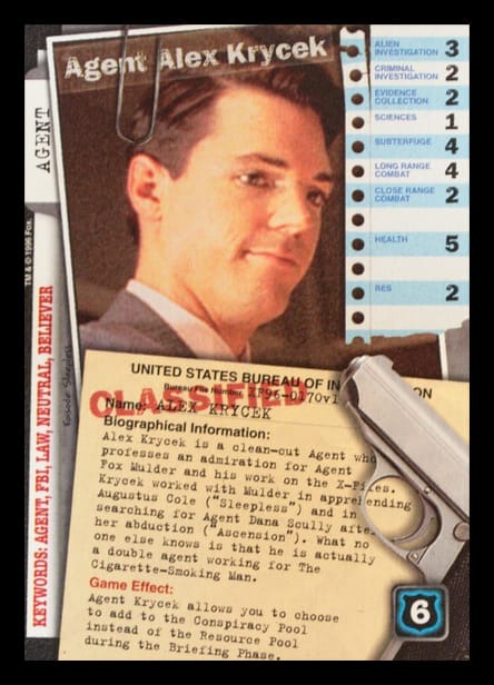 X-Files CCG | Agent Alex Krycek XF96-0170v1  | The Nerd Merchant