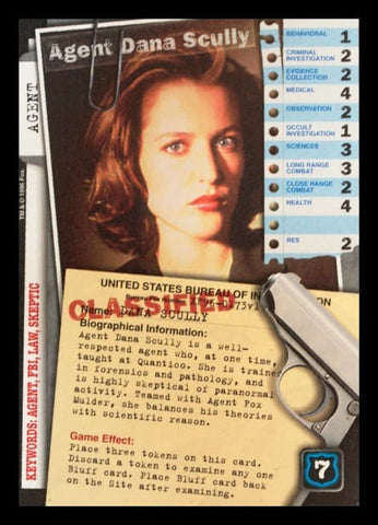 X-Files CCG | Agent Dana Scully XF96-0173v1  | The Nerd Merchant