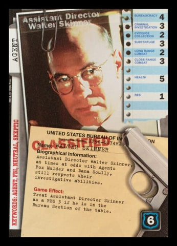 X-Files CCG | Assistant Director Walter Skinner XF96-0174v1  | The Nerd Merchant