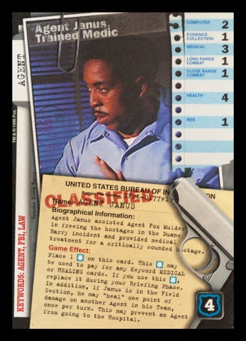 X-Files CCG | Agent Janus, Trained Medic XF96-0177v1  | The Nerd Merchant