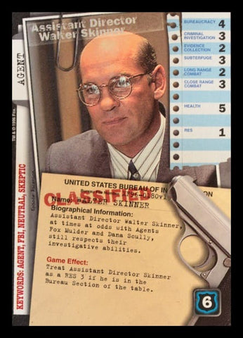 X-Files CCG | Assistant Director Walter Skinner XF96-0180v1  | The Nerd Merchant