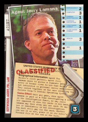 X-Files CCG | Agent Jerry Lamana XF96-0182v1  | The Nerd Merchant