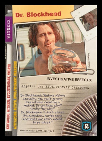 X-Files CCG | Dr. Blockhead XF96-0185v1  | The Nerd Merchant