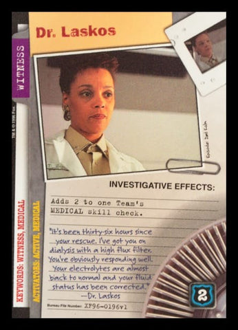 X-Files CCG | Dr. Laskos XF96-0196v1  | The Nerd Merchant