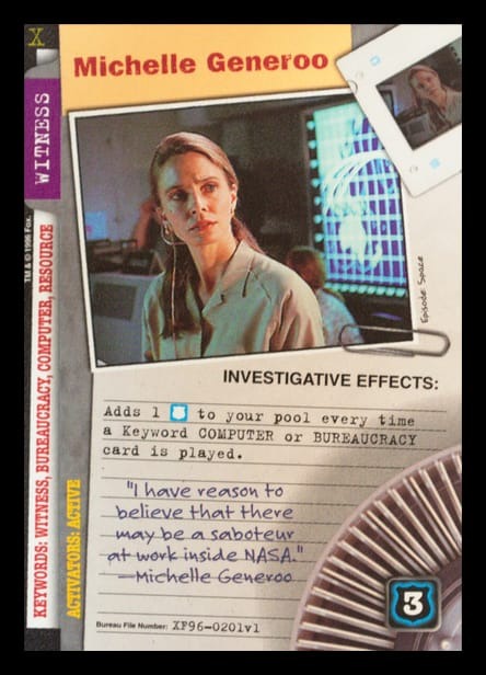X-Files CCG | Michelle Generoo XF96-0201v1  | The Nerd Merchant