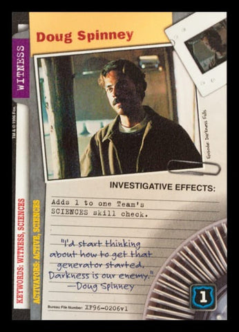 X-Files CCG | Doug Spinney XF96-0206v1  | The Nerd Merchant