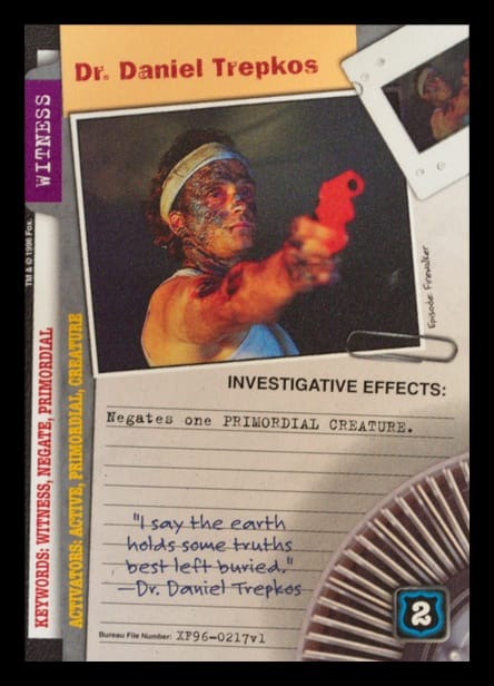 X-Files CCG | Dr. Daniel Trepkos XF96-0217v1  | The Nerd Merchant