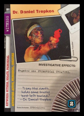 X-Files CCG | Dr. Daniel Trepkos XF96-0217v1  | The Nerd Merchant
