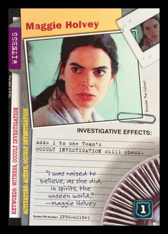 X-Files CCG | Maggie Holvey XF96-0218v1  | The Nerd Merchant
