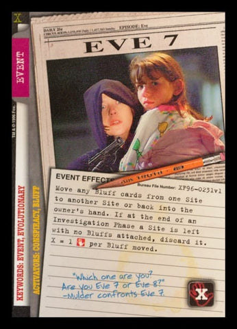 X-Files CCG | Eve 7 XF96-0231v1  | The Nerd Merchant