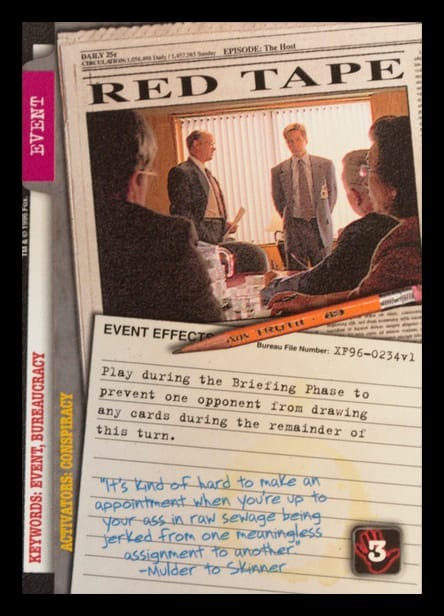 X-Files CCG | Red Tape XF96-0234v1  | The Nerd Merchant