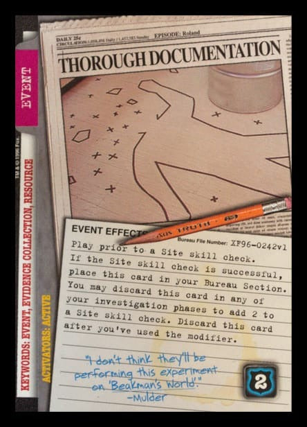 X-Files CCG | Thorough Documentation XF96-0242v1  | The Nerd Merchant
