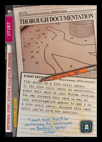 X-Files CCG | Thorough Documentation XF96-0242v1  | The Nerd Merchant