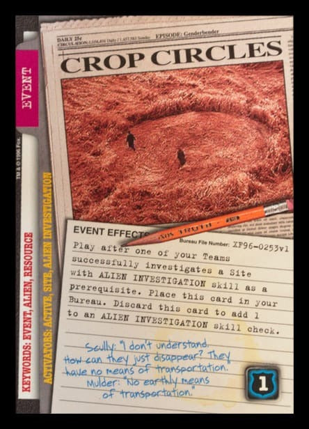 X-Files CCG | Crop Circles XF96-0253v1  | The Nerd Merchant
