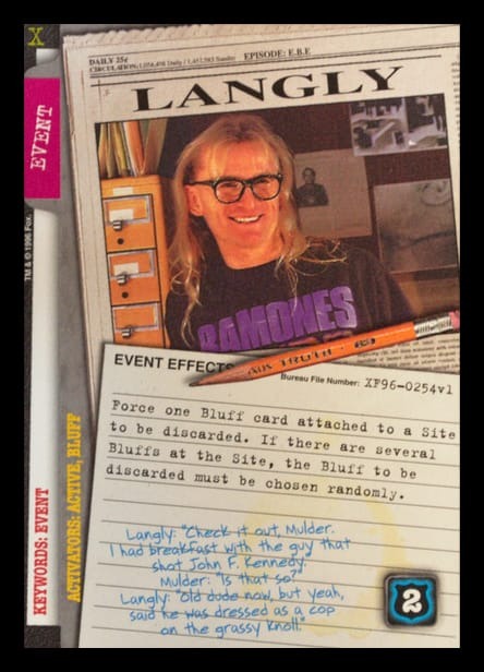 X-Files CCG | Langly XF96-0254v1  | The Nerd Merchant