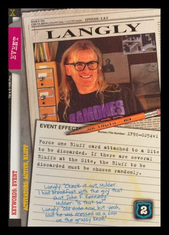 X-Files CCG | Langly XF96-0254v1  | The Nerd Merchant