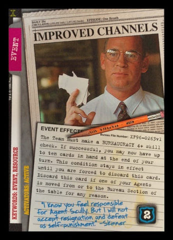 X-Files CCG | Improved Channels XF96-0263v1  | The Nerd Merchant