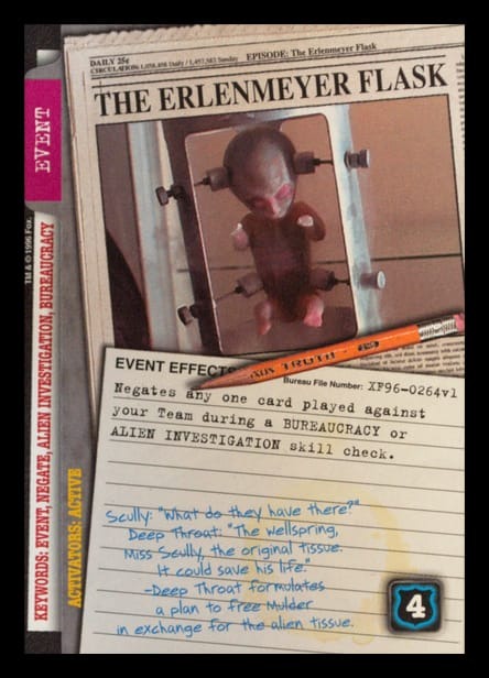 X-Files CCG | The Erlenmeyer Flask XF96-0264v1  | The Nerd Merchant