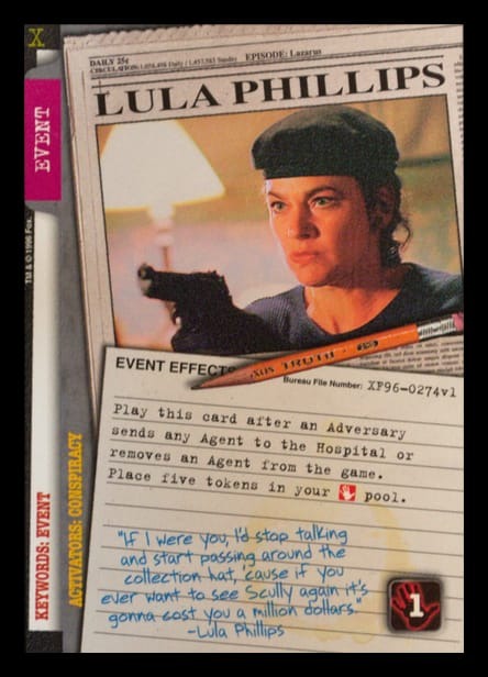 X-Files CCG | Lula Phillips XF96-0274v1  | The Nerd Merchant