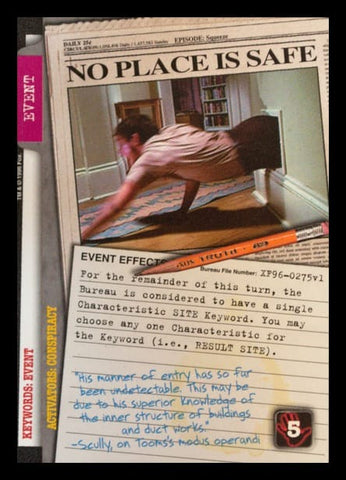 X-Files CCG | No Place Is Safe XF96-0275v1  | The Nerd Merchant