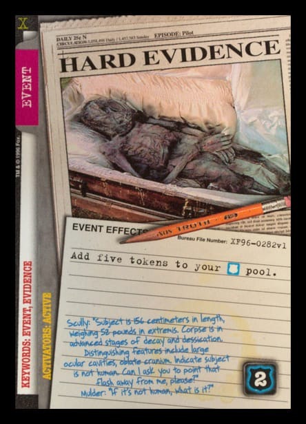 X-Files CCG | Hard Evidence XF96-0282v1  | The Nerd Merchant