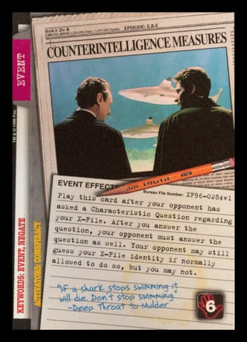 X-Files CCG | Counterintelligence Measures XF96-0284v1  | The Nerd Merchant