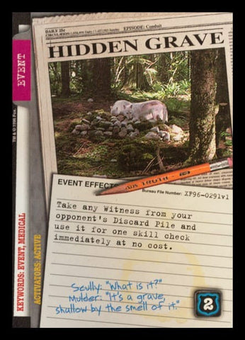 X-Files CCG | Hidden Grave XF96-0291v1  | The Nerd Merchant