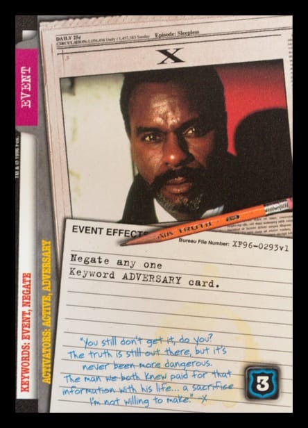 X-Files CCG | X XF96-0293v1  | The Nerd Merchant
