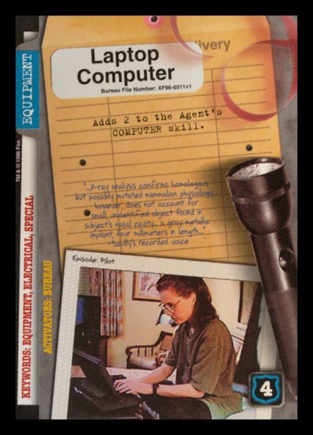 X-Files CCG | Laptop Computer XF96-0311v1  | The Nerd Merchant