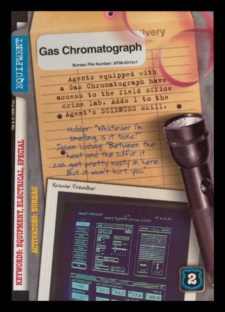 X-Files CCG | Gas Chromatograph XF96-0312v1  | The Nerd Merchant