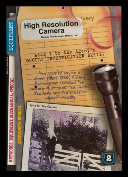 X-Files CCG | High Resolution Camera XF96-0318v1  | The Nerd Merchant