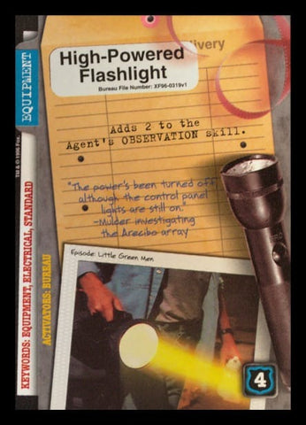 X-Files CCG | High-Powered Flashlight XF96-0319v1  | The Nerd Merchant