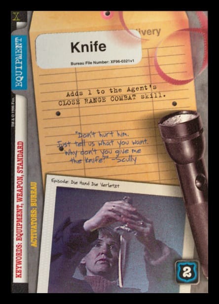 X-Files CCG | Knife XF96-0321v1  | The Nerd Merchant