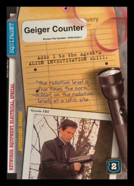 X-Files CCG | Geiger Counter XF96-0324v1  | The Nerd Merchant