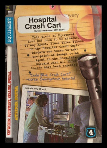 X-Files CCG | Hospital Crash Cart XF96-0325v1  | The Nerd Merchant