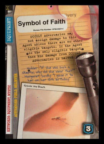 X-Files CCG | Symbol of Faith XF96-0327v1  | The Nerd Merchant