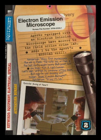 X-Files CCG | Electron Emission Microscope XF96-0328v1  | The Nerd Merchant