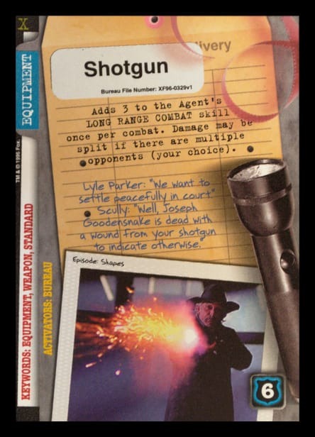 X-Files CCG | Shotgun XF96-0329v1  | The Nerd Merchant