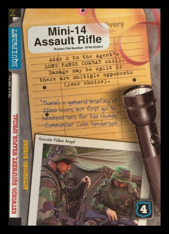 X-Files CCG | Mini-14 Assault Rifle XF96-0330v1  | The Nerd Merchant