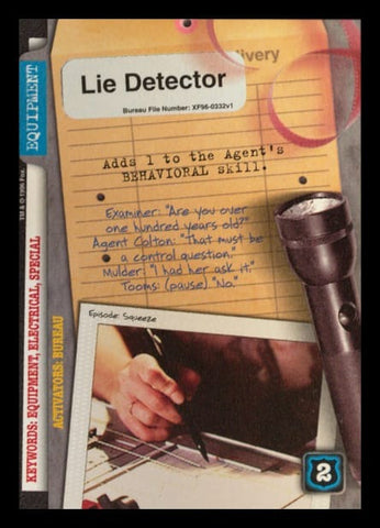 X-Files CCG | Lie Detector XF96-0332v1  | The Nerd Merchant
