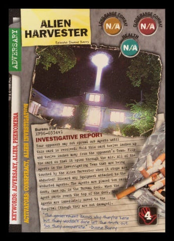 X-Files CCG | Alien Harvester XF96-0334v1  | The Nerd Merchant