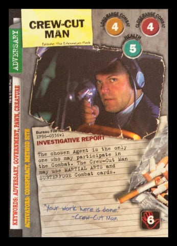 X-Files CCG | Crew-Cut Man XF96-0336v1  | The Nerd Merchant