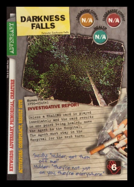 X-Files CCG | Darkness Falls XF96-0346v1  | The Nerd Merchant