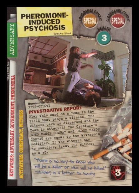 X-Files CCG | Pheromone-Induced Psychosis XF96-0350v1  | The Nerd Merchant