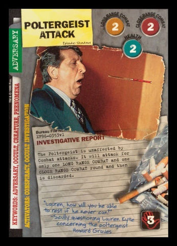 X-Files CCG | Poltergeist Attack XF96-0353v1  | The Nerd Merchant