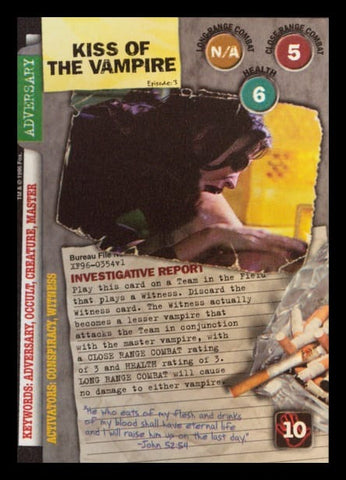 X-Files CCG | Kiss Of The Vampire XF96-0354v1  | The Nerd Merchant