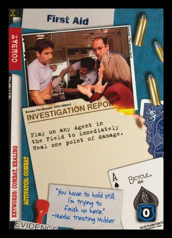 X-Files CCG | First Aid XF97-0002v2  | The Nerd Merchant